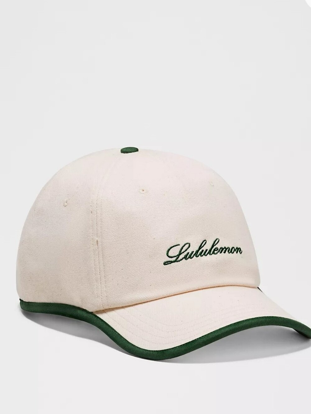 NWOT Lululemon Classic Ball Cap Cotton Canvas in Natural / Ivy Grove L/XL